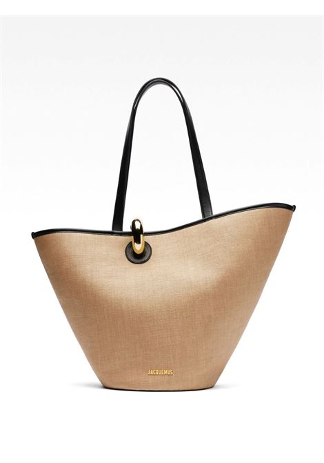 Borsa a spalla la bambola in beige e nero Jacquemus - donna JACQUEMUS | Borse a spalla | 243BA38232151FY