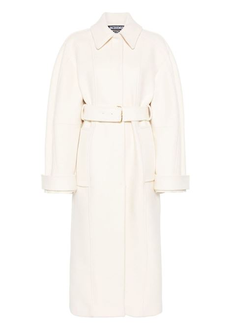 Cappotto le manteau bari in bianco Jacquemus - donna