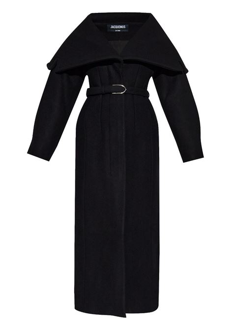 Black Le manteau Caruso drape-collar coat Jacquemus - women JACQUEMUS | Outerwear | 243CO0751614990