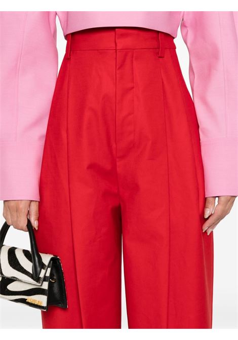 Red Le Pantalon Curzio trousers Jacquemus  - women JACQUEMUS | 243PA1171658470