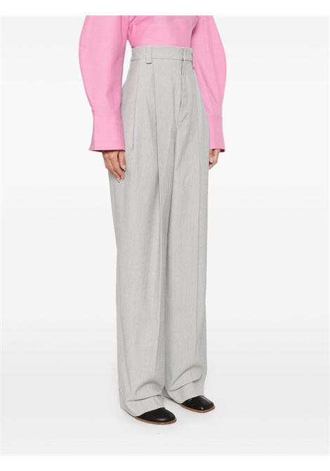 Light grey Le Pantalon Curzio trousers Jacquemus  - women JACQUEMUS | 243PA1171660910