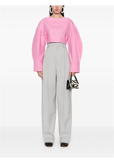 Light grey Le Pantalon Curzio trousers Jacquemus  - women JACQUEMUS | 243PA1171660910