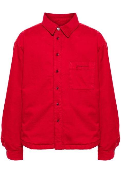 Giacca-camicia la chemise boulanger in rosso Jacquemus - uomo JACQUEMUS | Capispalla | 245DE0341522470