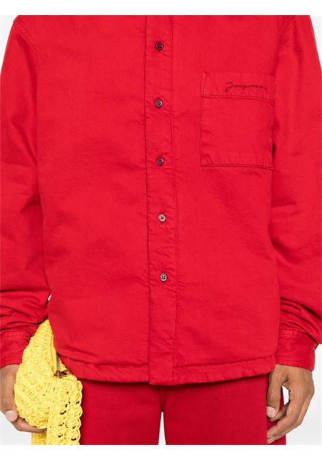 Giacca-camicia la chemise boulanger in rosso Jacquemus - uomo JACQUEMUS | 245DE0341522470