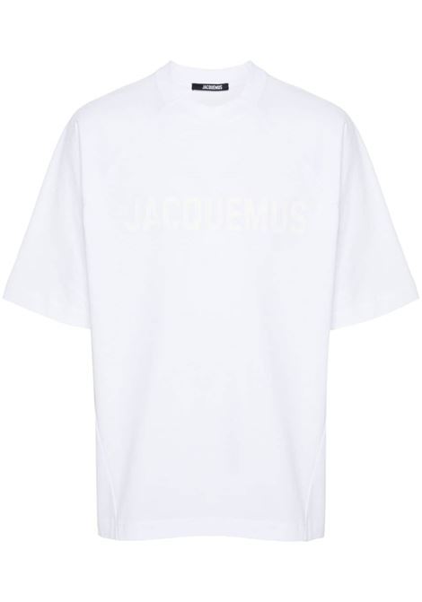 T-shirt Le Tshirt Typo con stampa in bianco di Jacquemus - unisex JACQUEMUS | 245JS2122011100