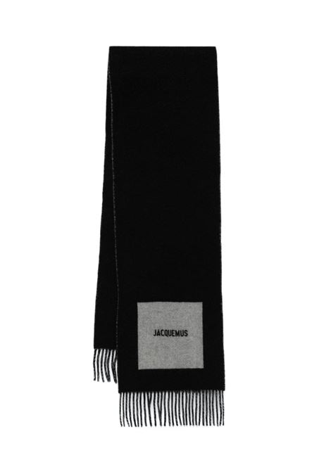 Black L'Echarpe Rond Carre scarf Jacquemus - unisex  JACQUEMUS | 246AC6875202090