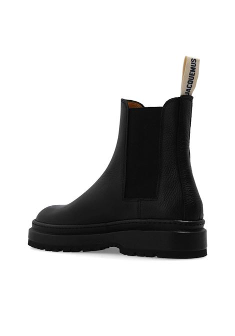 Stivaletti les bottines pavane in nero Jacquemus - uomo JACQUEMUS | 246FO1564324990