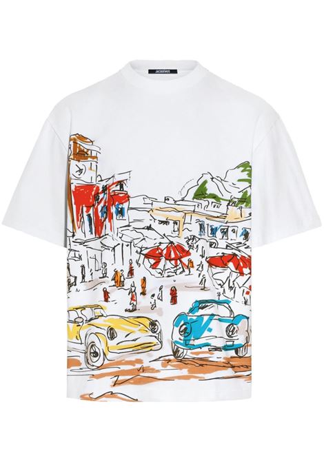 Le T-shirt Largo in bianco Jacquemus - uomo JACQUEMUS | 246JS27221021HI