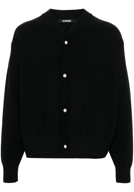 Le Cardigan Boutonne in lana in nero Jacquemus - uomo