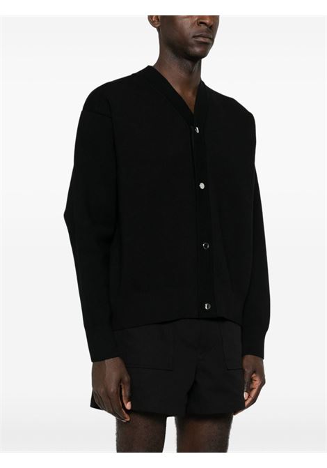 Le Cardigan Boutonne in lana in nero Jacquemus - uomo JACQUEMUS | 246KN2922359990