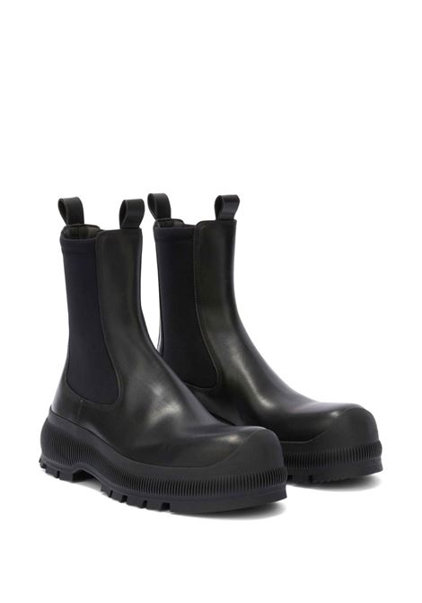 Black logo-embossed boots Jil Sander - women JIL SANDER | J44WU0009P4942001