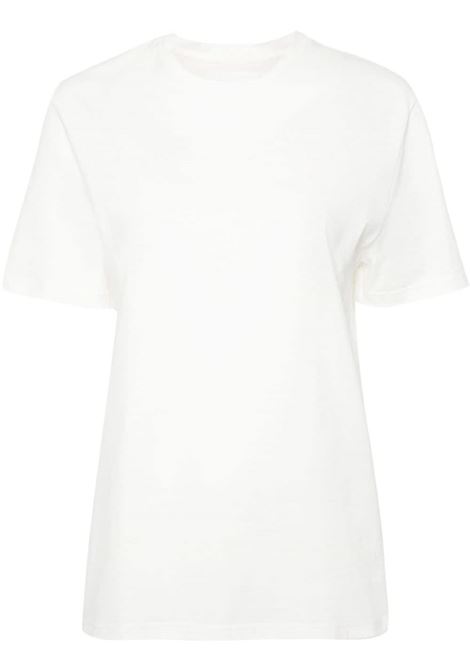 White logo-print T-shirt Jil Sander - women