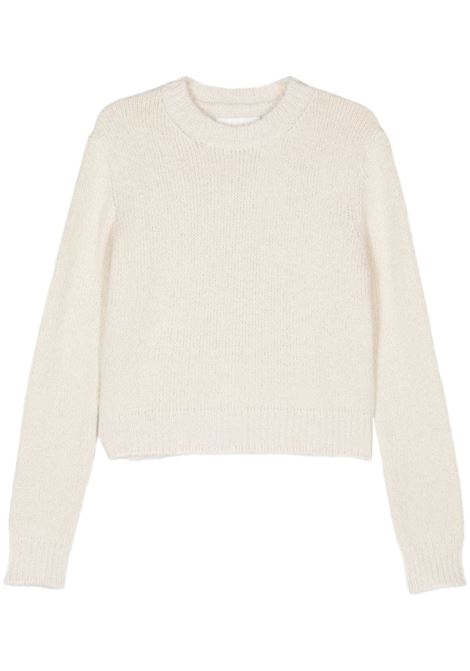 White crew-neck jumper Jil Sander - women JIL SANDER | Sweatshirts | J02GP0190J14628105