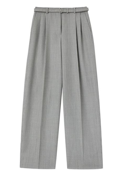 Gey checked palazzo trousers Jil Sander - women JIL SANDER | Trousers | J02KA0278J40177971