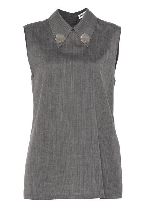 Grey detailed topp Jil Sander - women