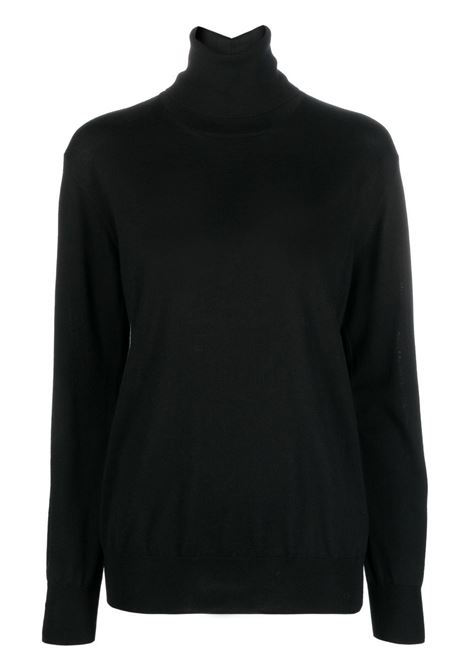 Maglione a collo alto in nero di Jil Sander - donna