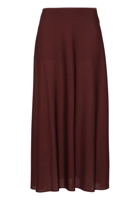 Brown A-Line midi skirt Jil Sander - women