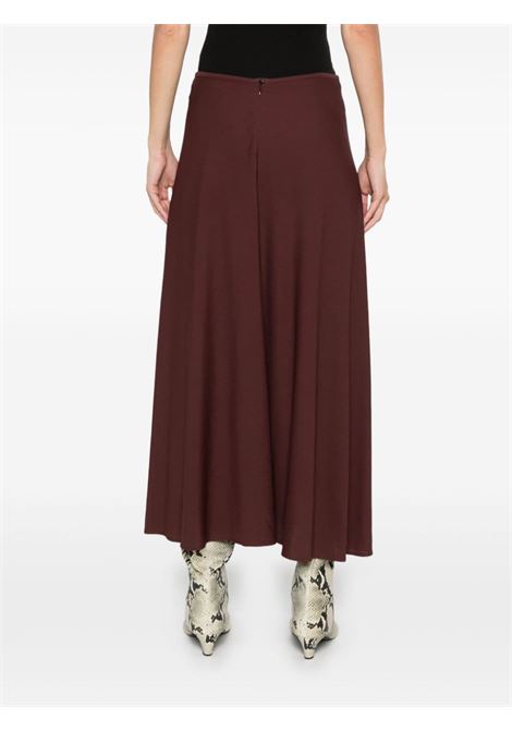 Brown A-Line midi skirt Jil Sander - women JIL SANDER | J04MA0103J65016206