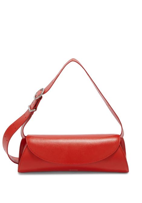 Borsa a spalla cannolo in rosso Jil Sander - donna