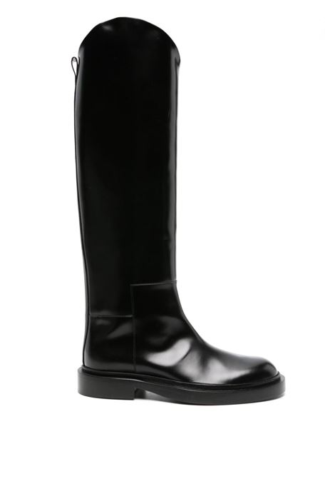 Black asymmetric boots Jil Sander - women JIL SANDER | J15WW0039P2775001