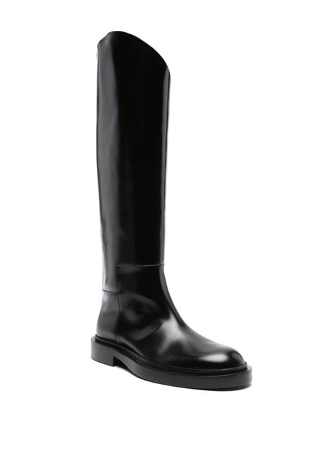 Black asymmetric boots Jil Sander - women JIL SANDER | J15WW0039P2775001