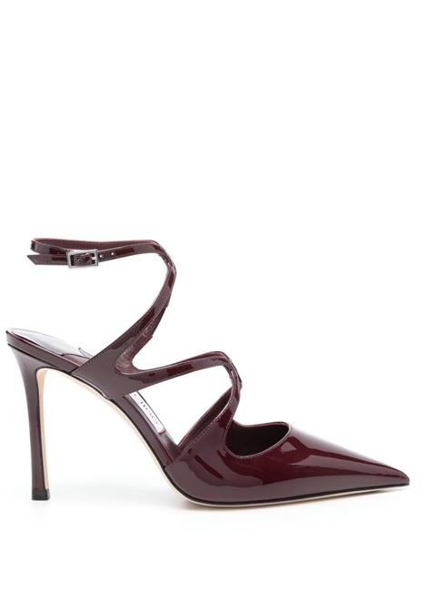 Bordeaux Azia 95mm pumps Jimmy choo - women JIMMY CHOO | Pumps | AZIAPUMP95PATGRNT