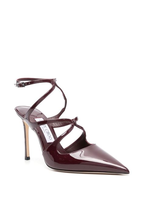 Bordeaux Azia 95mm pumps Jimmy choo - women JIMMY CHOO | AZIAPUMP95PATGRNT