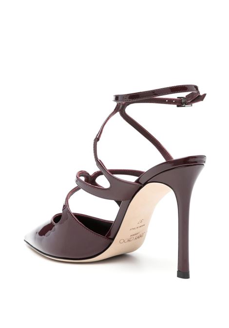 Bordeaux Azia 95mm pumps Jimmy choo - women JIMMY CHOO | AZIAPUMP95PATGRNT