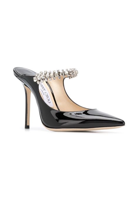 Mules Bing 100 in nero Jimmy Choo - donna JIMMY CHOO | BING100PATBLK