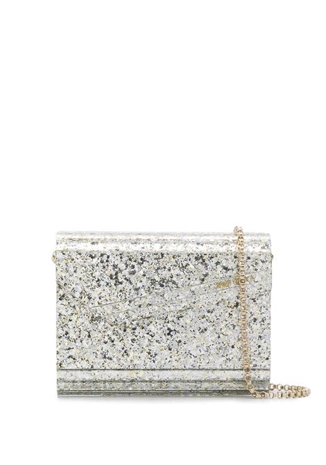 Clutch Candy con glitter in beige Jimmy Choo - donna