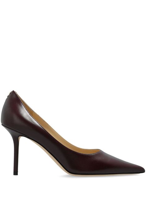 Burgundy Love 85 pointed-toe pumps Jimmy Choo - women JIMMY CHOO | LOVE85ZNUGRNT