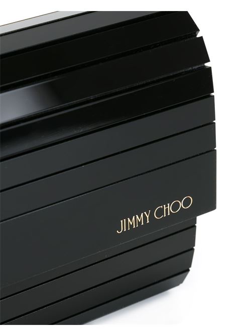 Clutch Sweetie con logo in nero Jimmy Choo - donna JIMMY CHOO | SWEETIEACRBLK