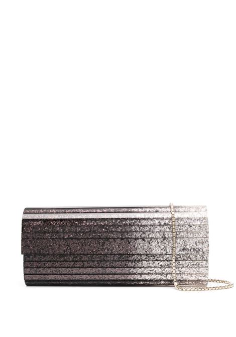 Borsa a mano Degrade in glitter nero e grigio Jimmy Choo- donna JIMMY CHOO | SWEETIEDGABLKCHMPGN