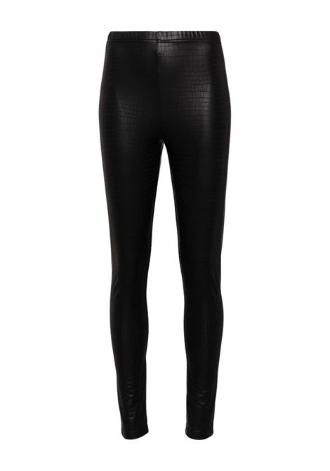 Black crocodile-leather effect leggings Junya watanabe - women  