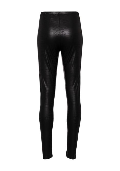 Black crocodile-leather effect leggings Junya watanabe - women   JUNYA WATANABE | JNT0021