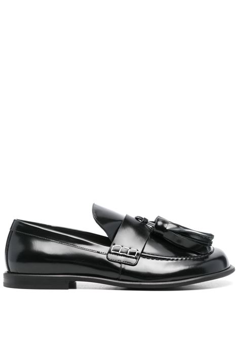 Black tassel-detal loafers JW Anderson - men  JW ANDERSON | Loafers | ANM43502A999