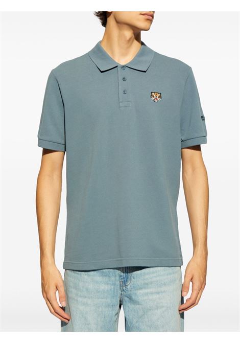 Blue Lucky Tiger cotton polo shirt Kenzo - men KENZO | FE55PO5404PU67