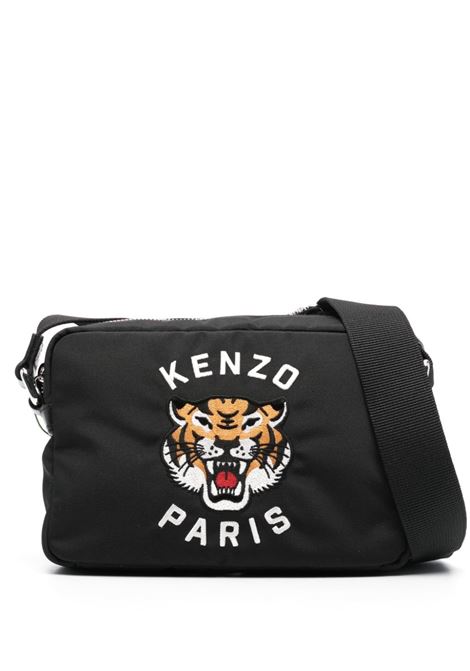 Black Tiger-Head-motif crossbody bag ? KENZO -  men