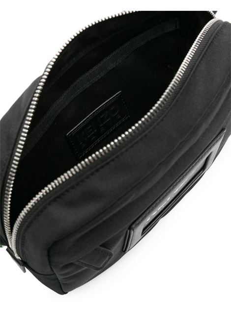 Black logo-embossed belt bag Kenzo - men KENZO | FE55SA707B1199