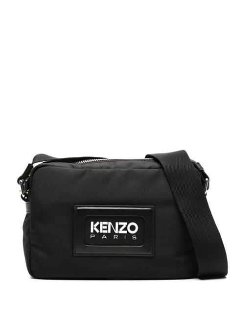 Borsa a tracolla con logo in nero Kenzo - uomo