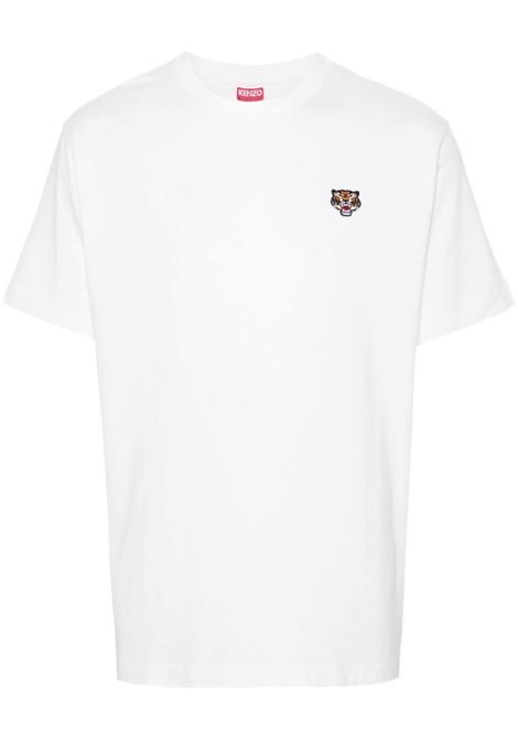 White Lucky Tiger T-shirt Kenzo - men KENZO | FE55TS1984SG02