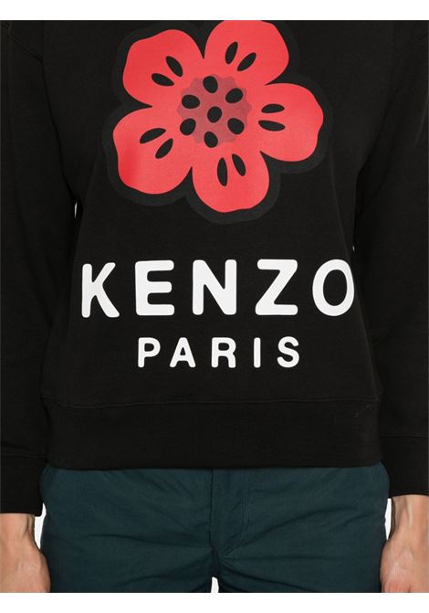 Black Boke graphic-print sweatshirt Kenzo - women KENZO | FE62SW1604MT99J