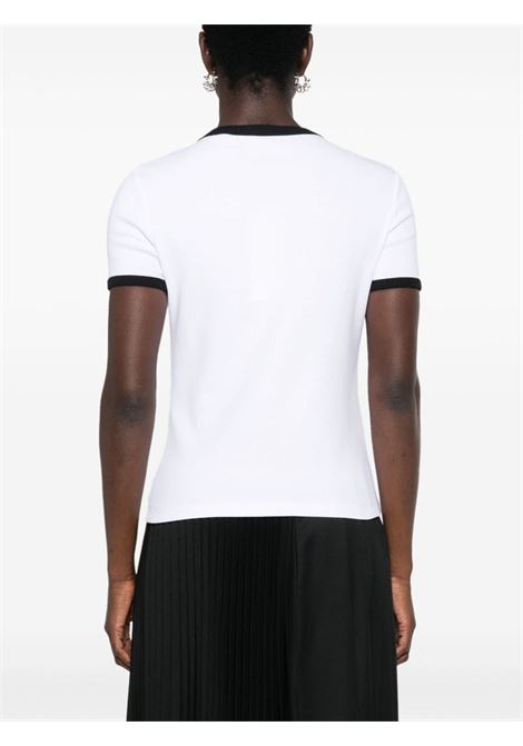 White and black boke 2.0 contrast trim T-shirt Kenzo - women KENZO | FE62TS1294SR01
