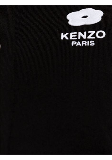 Black Boke Flower 2.0 contrast-trim T-shirt Kenzo - women KENZO | FE62TS1294SR99J