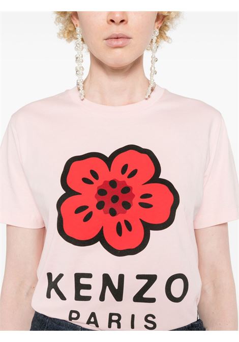 Pink Boke Flower-print T-shirt Kenzo - women KENZO | FE62TS1404SO34