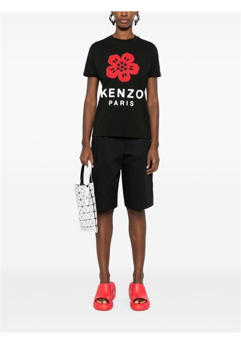 Black Boke Flower-print T-shirt Kenzo - women KENZO | FE62TS1404SO99J