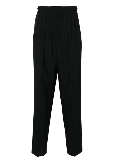 Pantaloni sartoriali con pieghe in nero di Kenzo - uomo KENZO | FE65PA2149GE99