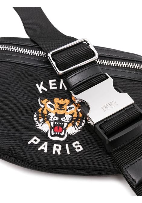 Black Varsity logo-embroidered belt bag Kenzo - men KENZO | FE65SA607F2799
