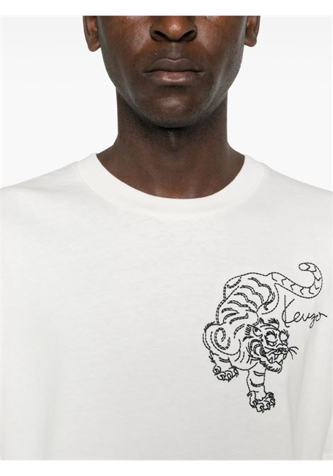 White star tiger T-shirt Kenzo - men  KENZO | FE65TS2964SI02