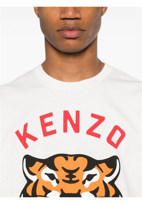 White Lucky Tiger T-shirt Kenzo - men KENZO | FE68TS0094SG02